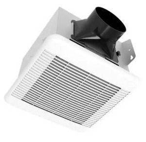 lot 23601 image: Commercial Electric 110 CFM 1.5 Sone Bathroom Exhaust Fan with Humidity Sensing