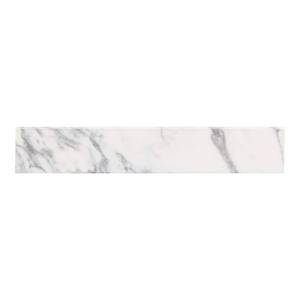 lot 23611 image: 21.13 in. W x 0.75 in. D x 3.5 in. H Stone Effects Cultured Marble Side splash in Toscana