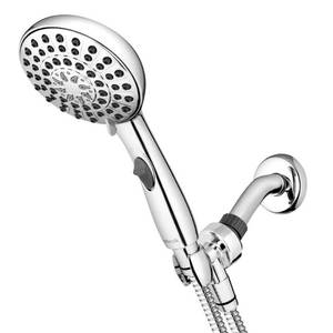 lot 23612 image: 8ft Easy Reach Hose Hand Held Shower Head Chrome - Waterpik