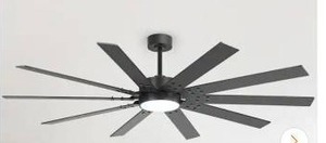 lot 23634 image: Breezary Archer 72-inch LED Ceiling Fan