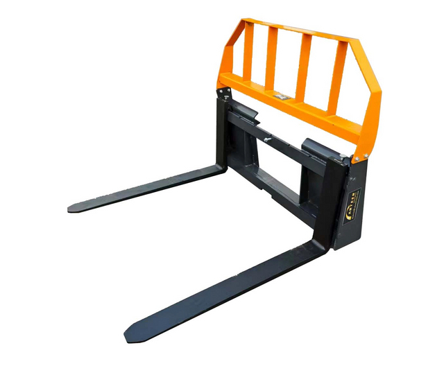 lot 4056 image: Unused ARTEER 42in Skid Steer Pallet Forks Set-PF-42L - 42in Forks w Mounting Frame Assembly for Skid Steer Loaders and Machines with Skid Steer Style Connections