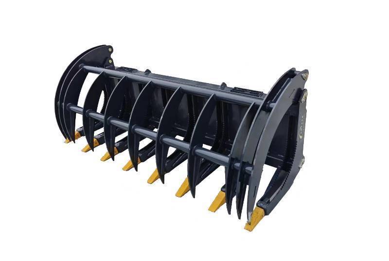 lot 4025 image: Unused ARTEER 78in Skid Steer Root Rake RR78W - Heavy Duty Grapple with Major Grip & Crushing Power