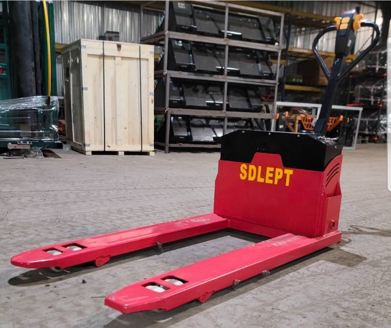 lot 5096 image: Unused Electric Pallet Jack with LED Digital Display SDLEPT - Built in Charging System with 110v Power Cord