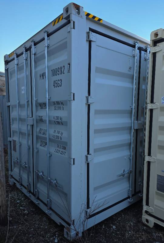 lot 1048 image: One Way Use - 40 Long High Cube Container with Double Rear & Four (4) Side Double Doors - Used One Time To Ship To Mother Road Auctions & Sales -Weather, Rodent & FireproofDelivery Available