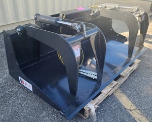lot 4536 image: Unused JCT 84in Skid Steer Grapple Bucket Heavy-Duty Design  Reinforced for Maximum Durability