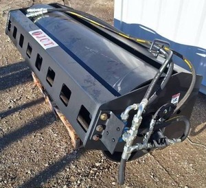 lot 4550 image: Unused JCT Heavy Duty Skid Steer Vibratory Roller - Compaction Power for Skid Steer Efficiency
