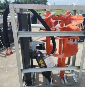 lot 3531 image: Unused WIG Skid Steer Auger Drive W 18-Inch & 12-Inch Bits