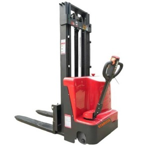 lot 7080 image: Unused Starvox Electric Pallet Stacker Truck CDD15 - 3300lbs  99in Maximum Lifting Height  47in Forks  48v