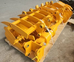 lot 8070 image: Unused CAT 301 - 8 Piece Attachment Set for Excavators - Includes Rake - Ripper - Grabber - 12-inch Auger - 16-inch Auger - 8-inch Narrow Bucket - 24-inch Bucket - 32-inch Bucket