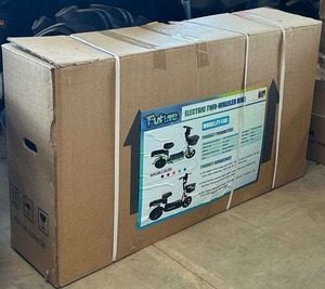 lot 8351 image: Unused Future Electric Scooter - Blue in Color  New in Box - FT-E48