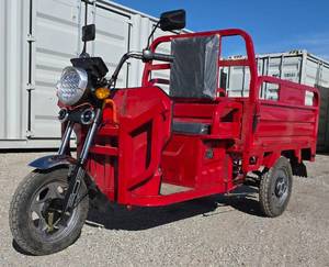 lot 5034 image: IRET13 High-End Electric Tricycle 800W 60V20A - Dump Bed - Speed Regulating & Boosting Device to Ensure Strong Output Power - Very Powerful - LCD Panel - LED Headlights