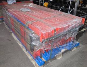lot 8260 image: Unused Future 40Ft Heavy Duty Metal Warehouse Shelving in Six (6) Sections - 36 Beams  36 Steel Boards  7 H-Style Uprights Total Size 40FT -Each Six-Foot Section Measures L2000W600H2000mm3