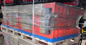 lot 8540 image: Unused Future 40Ft Heavy Duty Metal Warehouse Shelving in Six (6) Sections - 36 Beams  36 Steel Boards  7 H-Style Uprights Total Size 40FT -Each Six-Foot Section Measures L2000W600H2000mm3