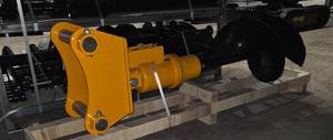 lot 8685 image: Unused CAT 305 Excavator Auger Drive w 16in Bit