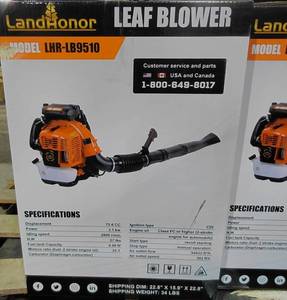 lot 3204 image: UNUSED LandHonor LHR-LB95210 Leaf Blower