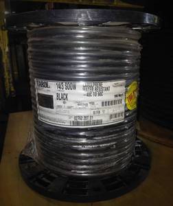 lot 2075 image: Unused 250Ft of 143 S00W CAROLPRENE WATER RESISTANT -40C TO 90C 600 Volts Flexible Stranding IndoorOutdoor Use