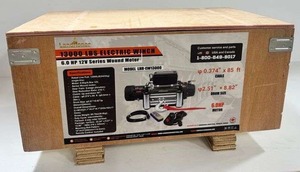 lot 3096 image: Unused LandHonor 13,000lb Electric Winch LHR-EW13000