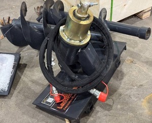 lot 3038 image: 3PC - Unused LandHonor Mini Skid Steer Auger Drive with 8 & 12 Bits - MAD-73-05C
