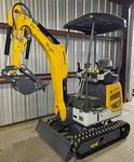 Unused CFG Industrial XZ20R Excavator - New Design from US Customer Feedback - Large 7in Track Base, 23HP V-Twin, Pilot Controls, Hydraulic Thumb, Electric Start