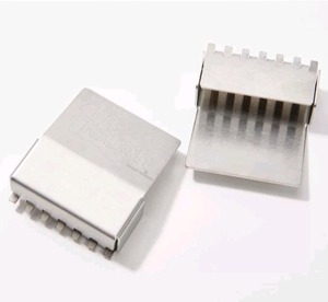 lot 1101 image: Tip Tough Set of 2 Medium Stainless Steel Finger Guards