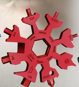 lot 1106 image: Swiss Tech MULTI TOOLs 18 In 1 Snowflake Red
