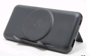 lot 1123 image: HALO 10,000mAH Wireless Power Bank with Kickstand