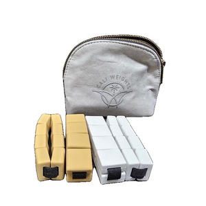 lot 1133 image: Cali Weights Set of four Wrist Weight Set With Carry Bag TanWhite Medium