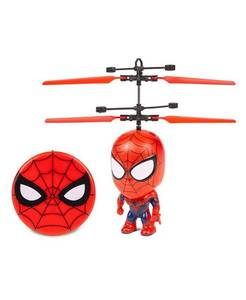lot 1148 image: Marvel Spider-Man Flying Figure IR Helicopter - Red