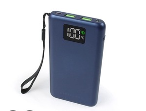 lot 1159 image: LIMITLESS TotalBoos 10,000mAh Portable Power Bank USB PORTS 20W Quick Charge 1x TYPE-C PORT