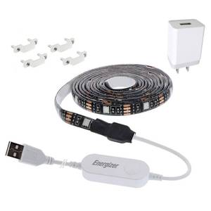 lot 1179 image: 6.5 ft. Multi-Colored Integrated LED Smart Light Strip with USB Wall Charger