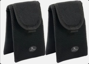 lot 1181 image: Buddy Pouch On the Go Phone Belt Pouches Set of 2 Black