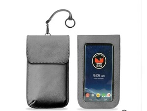 lot 1203 image: Save The Girls Swing Along Touchscreen Purse for Smartphone Light Grey