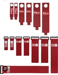 lot 1208 image: Wrap-It Storage Garage Organization Value Pack - Assorted Storage Straps for Cord and Hose Storage