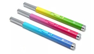 lot 1224 image: EZLIGHT Set of 3 USB Rechargeable Lighters with Gift Jewel