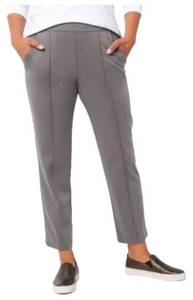 lot 1269 image: Isaac Mizrahi Live Elements Tall 247 Stretch Knit Ankle Pan Granite Grey, TALL 2X