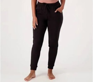 lot 1277 image: Koolaburra by UGG Essentials Cotton Joggers Black Small