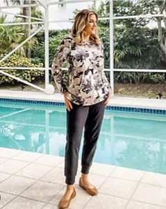 lot 1281 image: Sport Savvy Regular All Day French Terry Pull On Jogger with Black, Size 5X