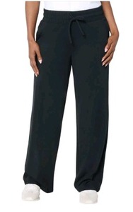 lot 1282 image: AnyBody Regular Cozy Knit Jogger Jet Black Size 5X