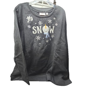lot 1293 image: Quacker Factory Winter FunSweatshirt Black, Size 3X