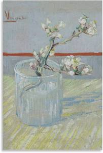 lot 7070 image: generic Blossoming Almond Branch in A Glass-Vincent Van Gogh Wall Art Picture Painting Poster Canvas Print Posters Artworks Bedroom Living Room Decor 20x30inch(50x75cm), Unframe-style