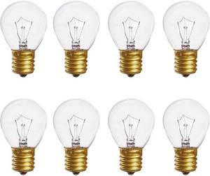 lot 7175 image: E17 25W Lava Lamp S11 Globe Light Bulb G40 Incandescent Bulb S11 Refrigerator Freezer Bulb for Lava Lamps Glitter Lamp Pendant Lamp 2700K Warm White AC110V Clear Glass E17 Intermediate Base Pack of 7