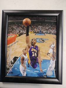 lot 35802 image: Lakers vs Magic NBA Game Action Framed Photo