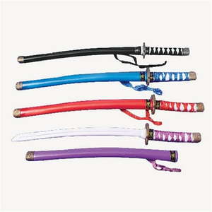lot 35806 image: US TOY 1525 Black or White Ninja Katana Swords 2ct