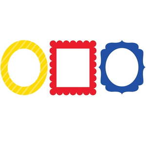 lot 35840 image: Primary Color Photo Prop Frames (2Pks)