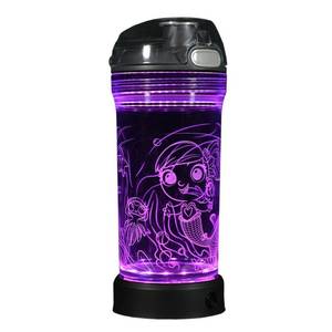 lot 35890 image: Yew Stuff POP Lights 14oz Light Up Water Bottle - Mermaid