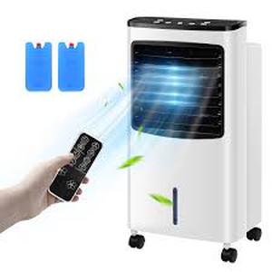 lot 35837 image: Portable Air Conditioner, Windowless Evaporative Air Cooler, 3-IN-1 Cooling Fan wHumidifier & Remote Control, 3-Speed, 7H Timer & 4 Ice Packs, 70° Oscillation Swamp Cooler for Room Home Office Garage