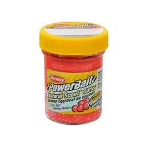 lot 35893 image: Berkley PowerBait Natural Glitter Trout Fishing Dough Bait Salmon Red Color Salmon Egg Flavor