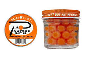lot 35896 image: Pautzke Balls O�� Fire Salmon Eggs �� Orange Deluxe 1 oz