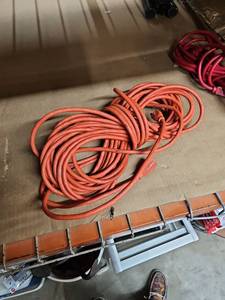 lot 28955 image: Heavy Duty Orange Extension Cord
