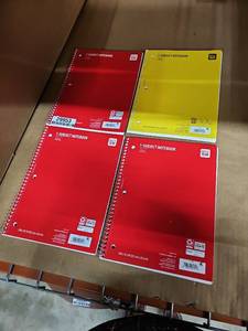 lot 28968 image: Set of 5 Pen and Gear 1-Subject Notebooks